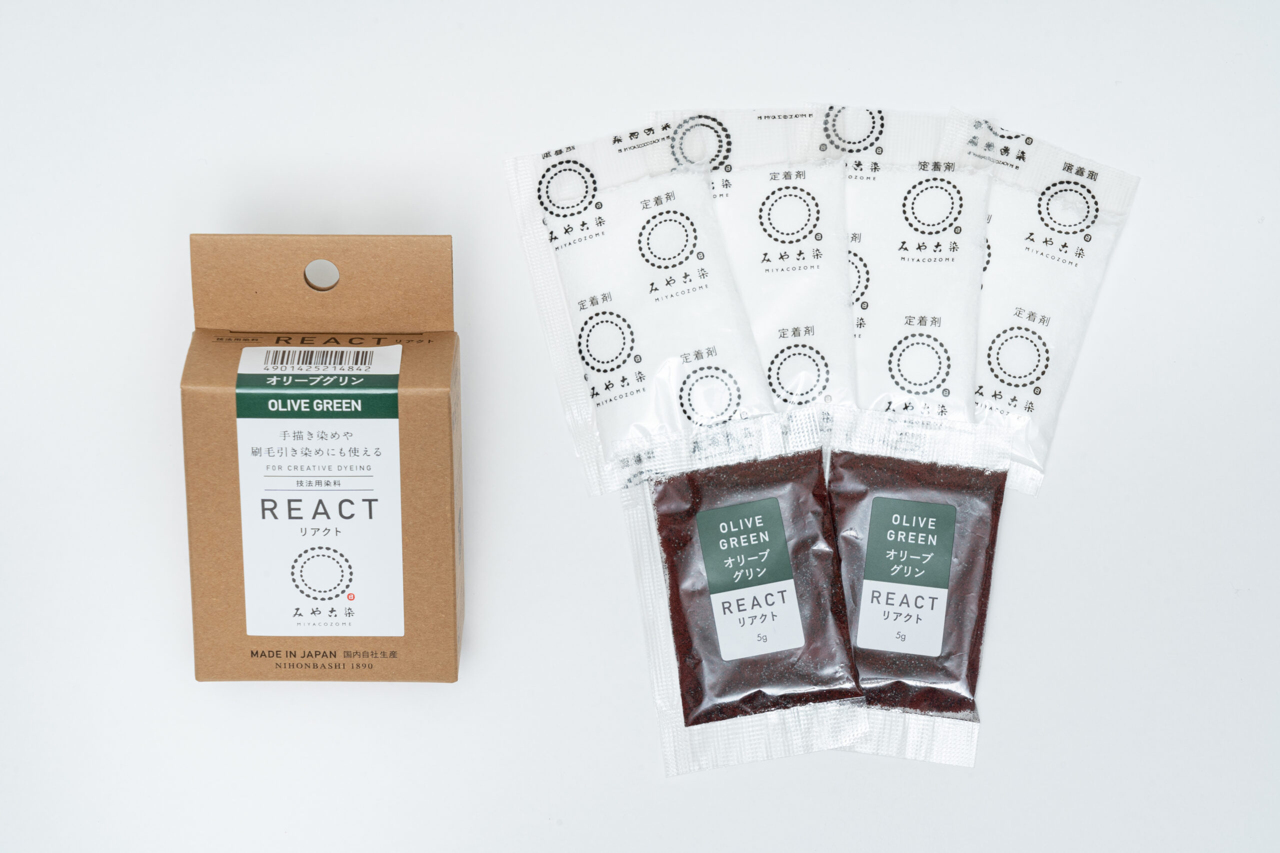 みやこ染 技法用染料リアクト オリーブグリン