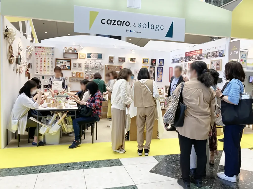 ホビーショーの大仙さんのぶーすの様子