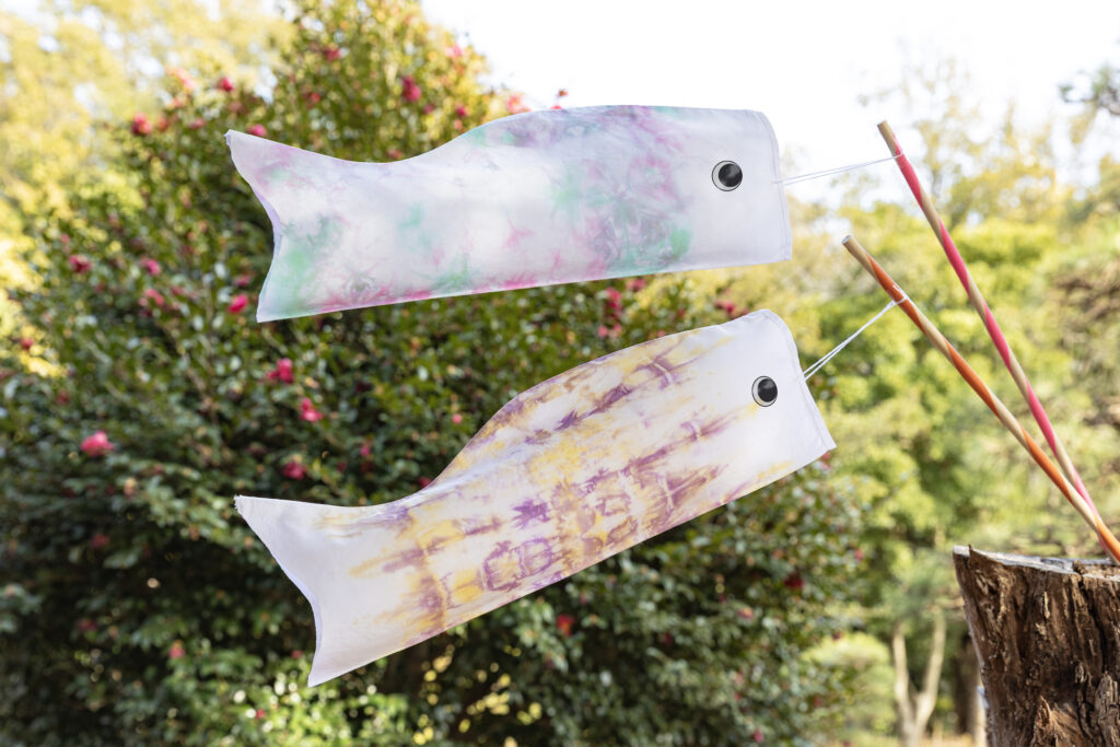 東京クリエイティブサロン『こいのぼりのタイダイ染め』