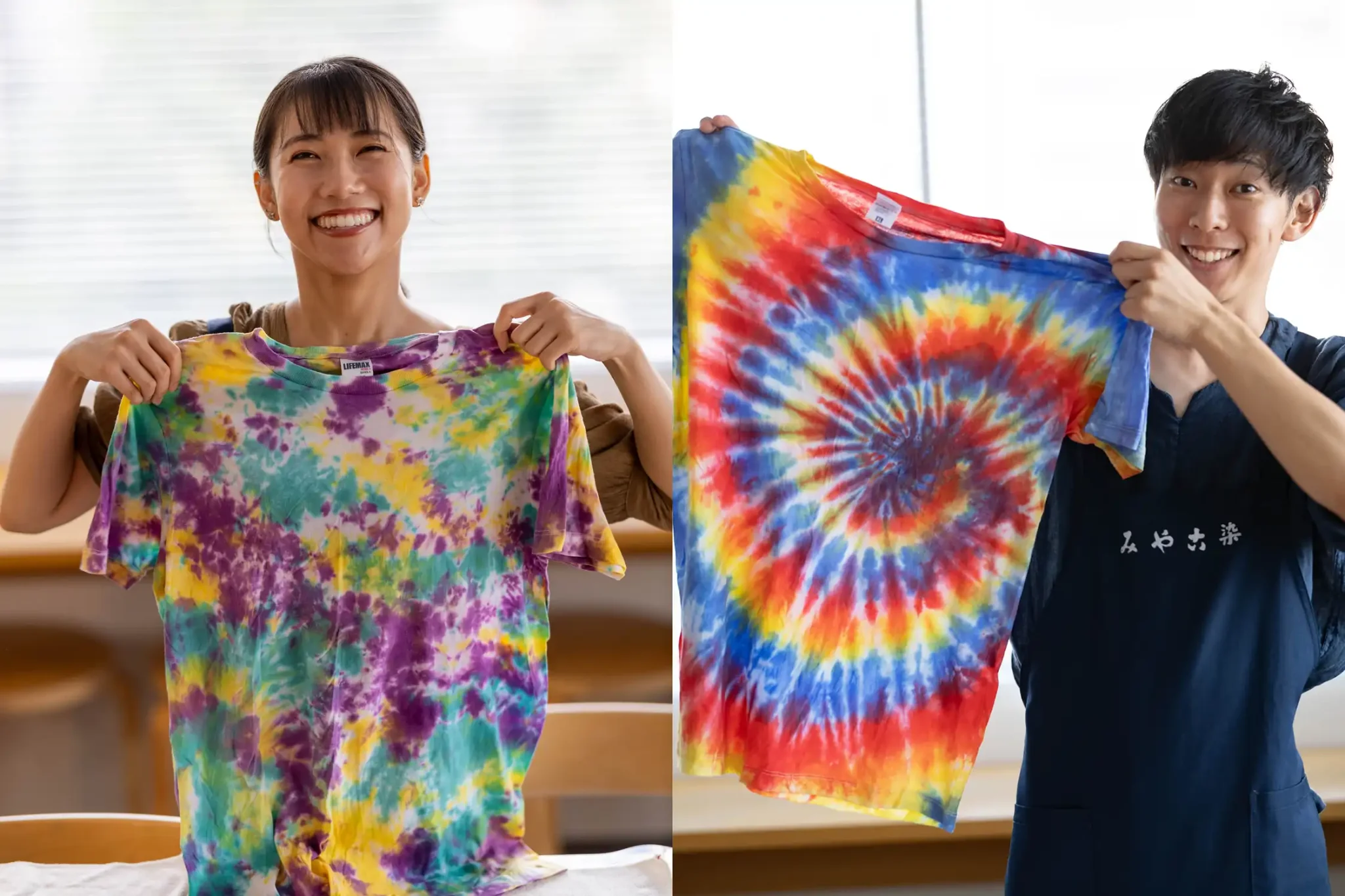 タイダイTシャツの染め方