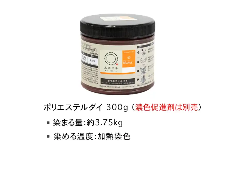 ポリエステルダイ300gのラインナップ画像